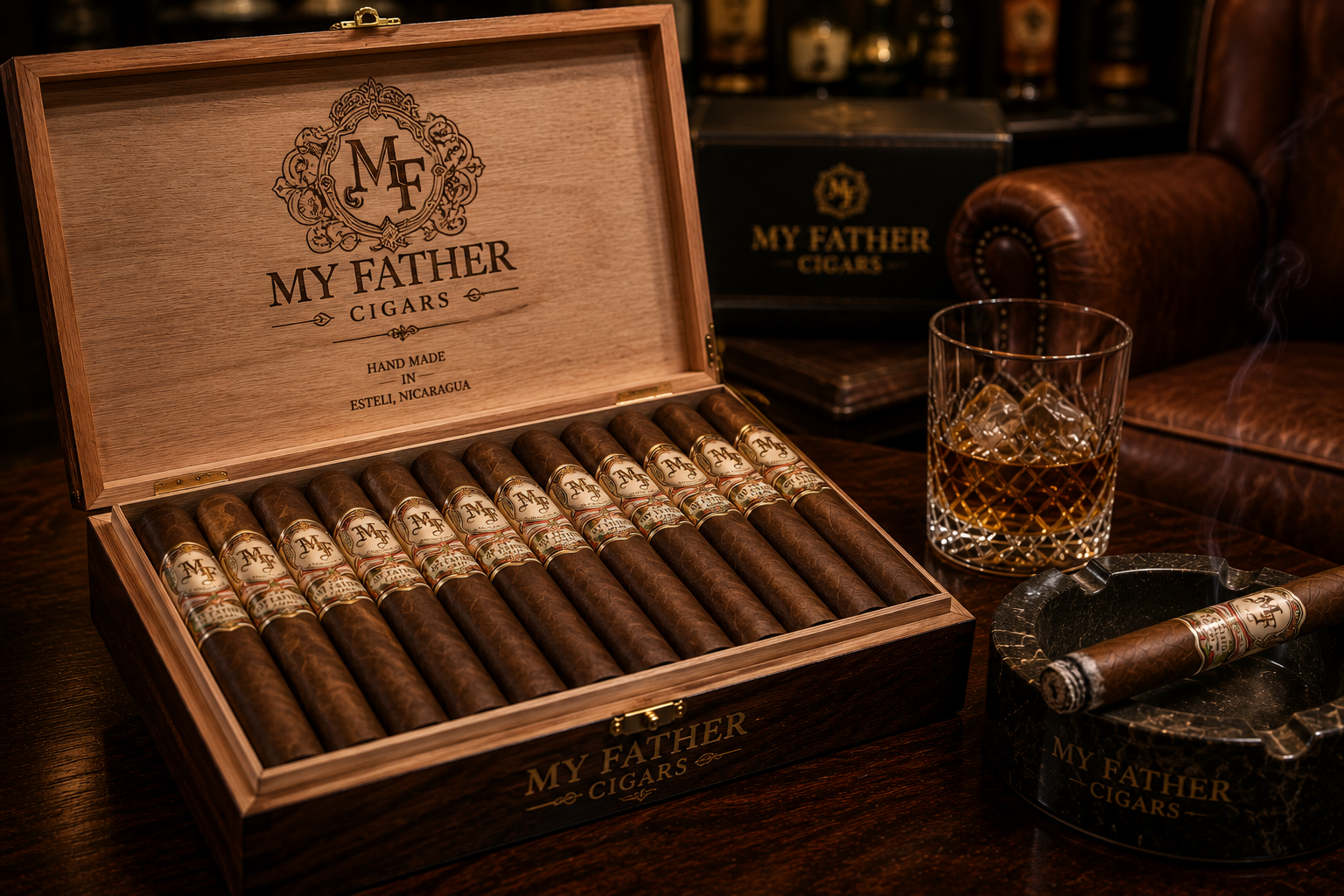 Premium cigar collection representing My Father