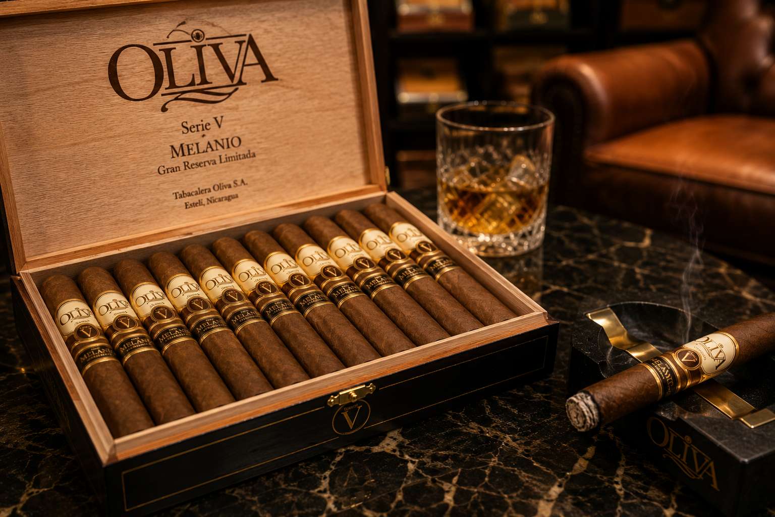 Premium cigar collection representing Oliva